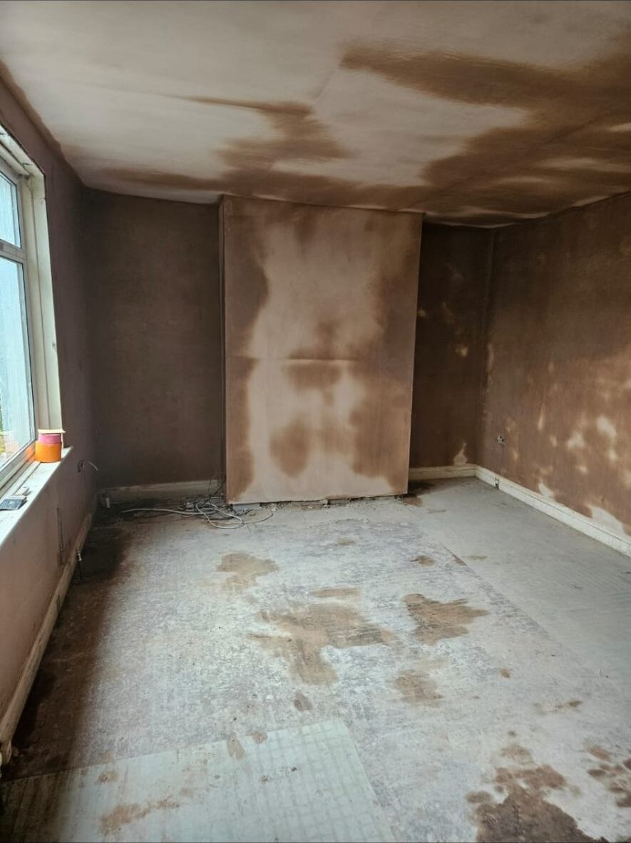 Room before plastering by D Whitley Plastering
